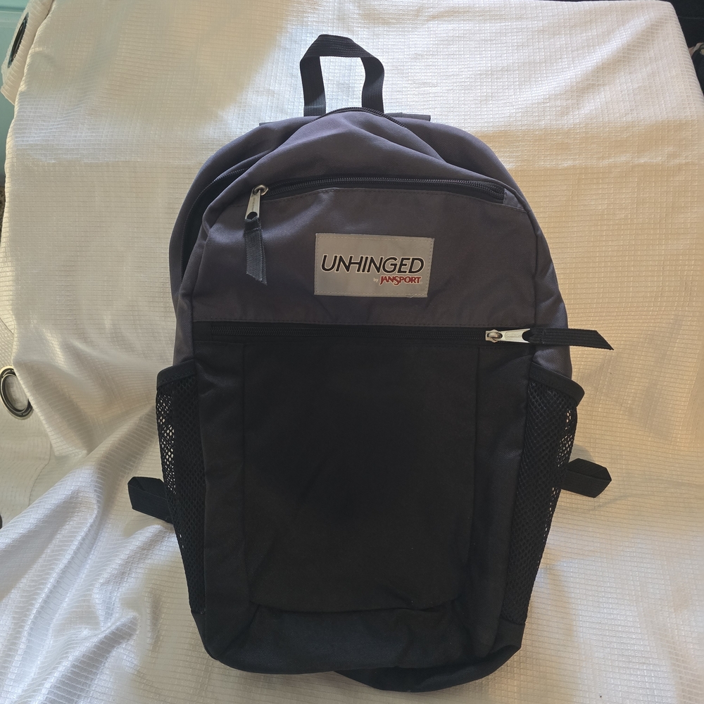 Jansport Unhinged Tasker Backpack Black Gray School Laptop Travel Bag JS0A3C5N